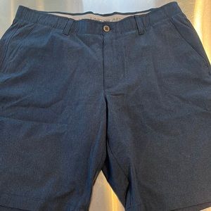 Navy blue Under Armour golf shorts